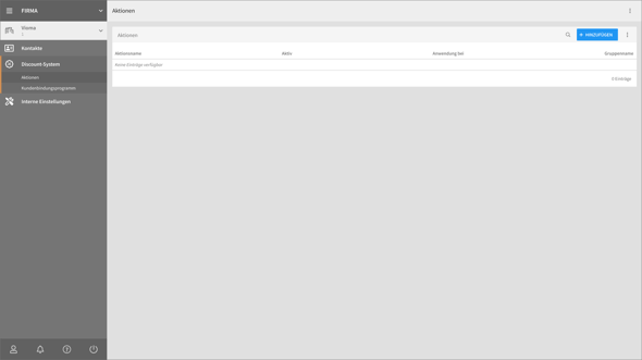 Aktionen - Übersicht