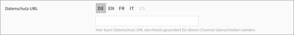 Datenschutz-Feld Datenschutz-URL