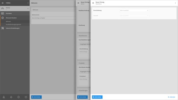 Restriktionen-Detailseite