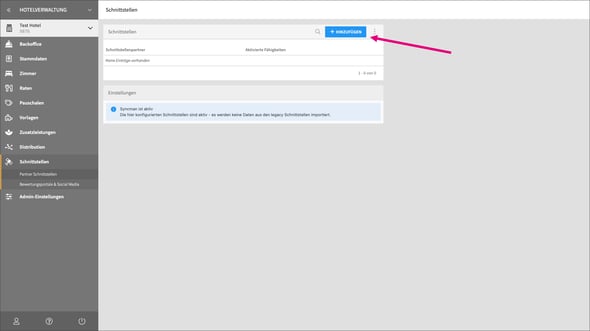Schnittstellen-Übersicht