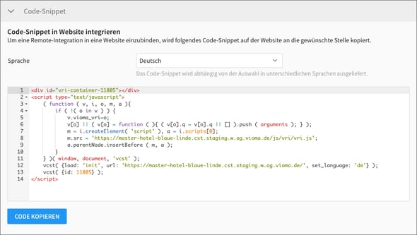 Segment Code-Snippet