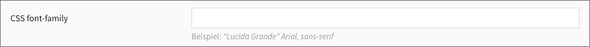 Segment Erweiterte Einstellungen_css-font-family